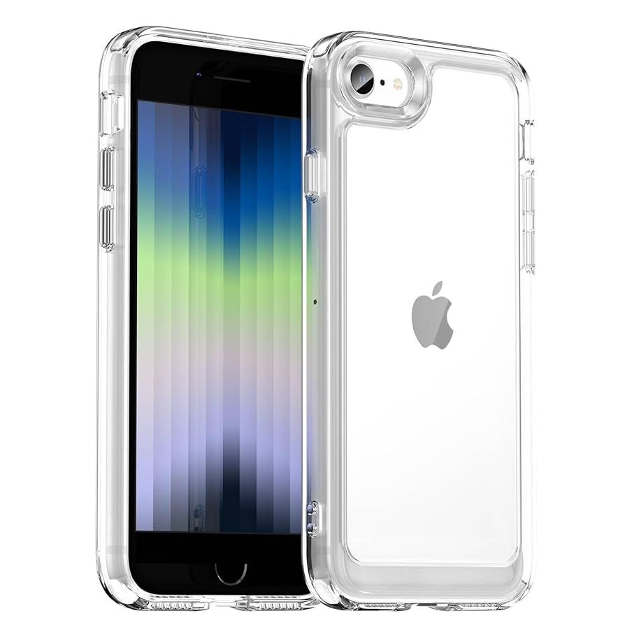 Amazon.co.jp: 対応 iPhone SE3 SE2 8 7 用 ケース クリア 衝撃